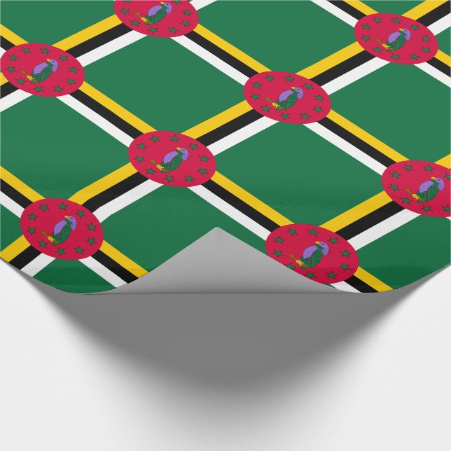 Papel De Presente Bandeira de Dominica (Ponta)
