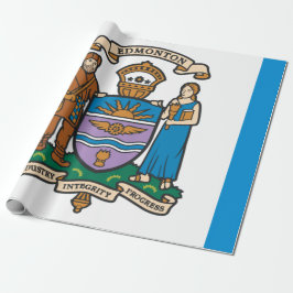 Papel De Presente Bandeira de Edmonton (Alberta, Canadá)