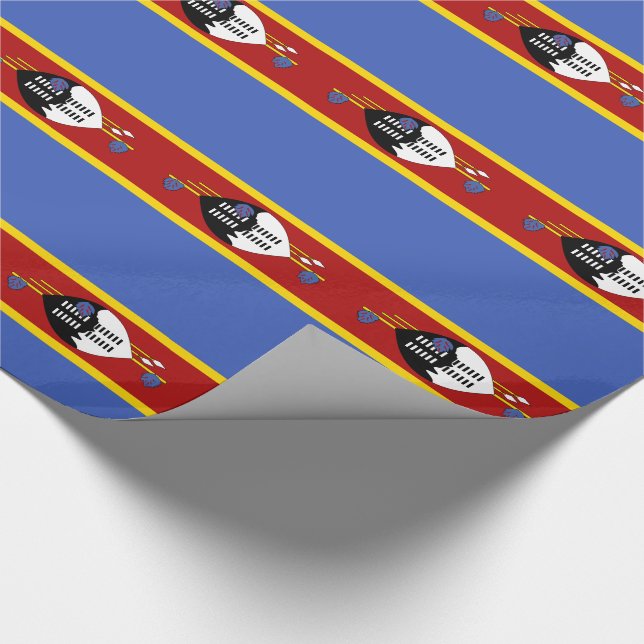 Papel De Presente Bandeira de Essuatíni (Ponta)