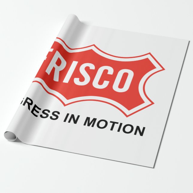 Papel De Presente Bandeira de Frisco (Cidade do Texas) (Desenrolado)