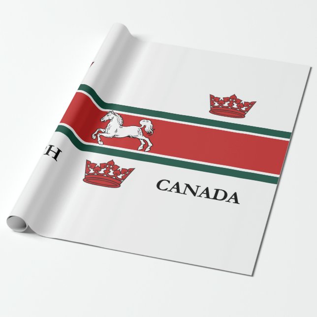 Papel De Presente Bandeira de Guelph (Ontário, Canadá) (Desenrolado)