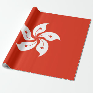 Papel De Presente Bandeira de Hong Kong