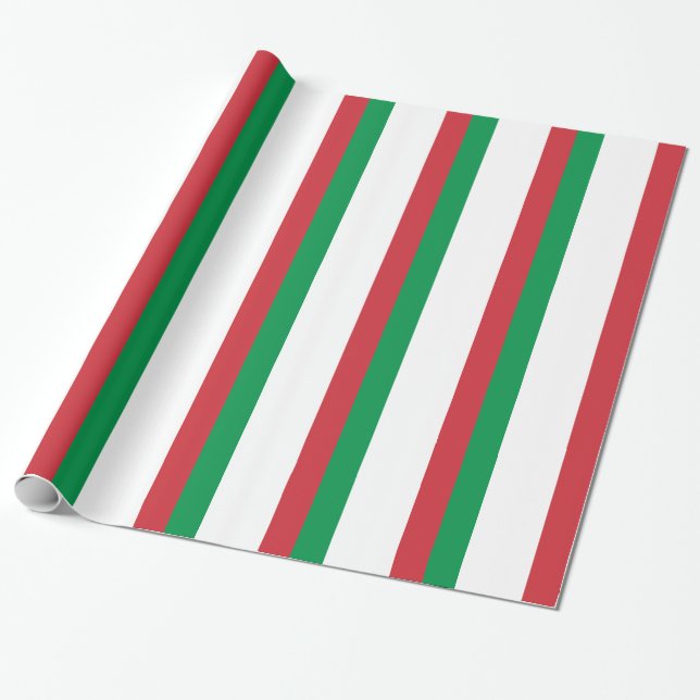 Papel De Presente Bandeira de Itália (Desenrolado)