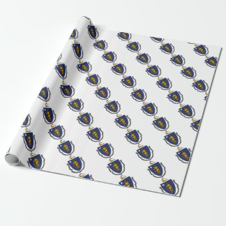 Papel De Presente bandeira de Massachusetts