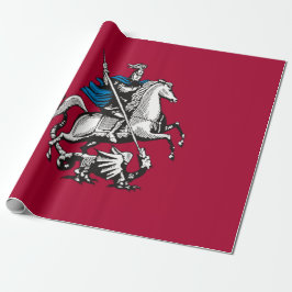 Papel De Presente Bandeira de Moscou (capital russa)