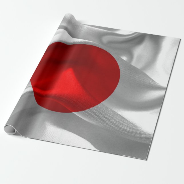 Papel De Presente Bandeira de seda do Japão (Desenrolado)