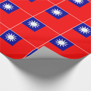 Papel De Presente Bandeira de Taiwan