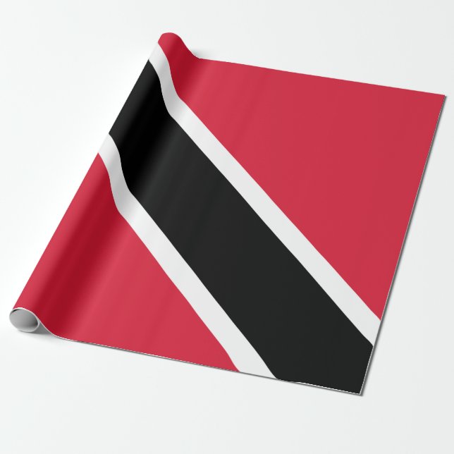 Papel De Presente Bandeira de Trinidad e Tobago (Desenrolado)