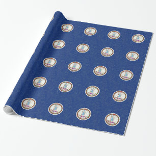 PAPEL DE PRESENTE BANDEIRA DE VIRGÍNIA