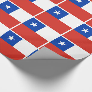 Papel De Presente Bandeira do Chile