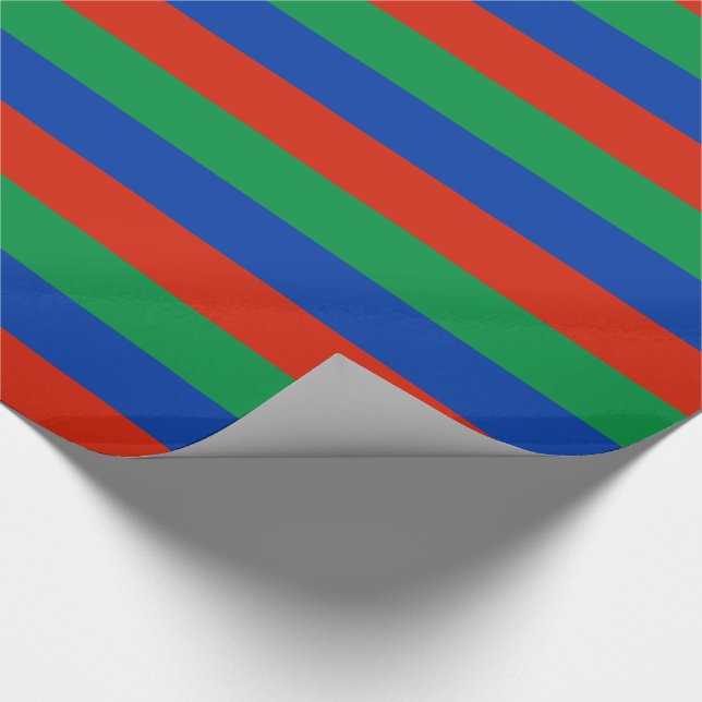 Papel De Presente Bandeira do Daguestão (Ponta)