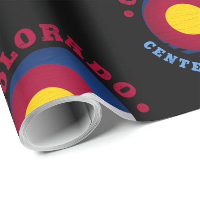 PAPEL DE PRESENTE BANDEIRA DO ESTADO CENTENÁRIO DO COLORADO (Ponta do rolo)