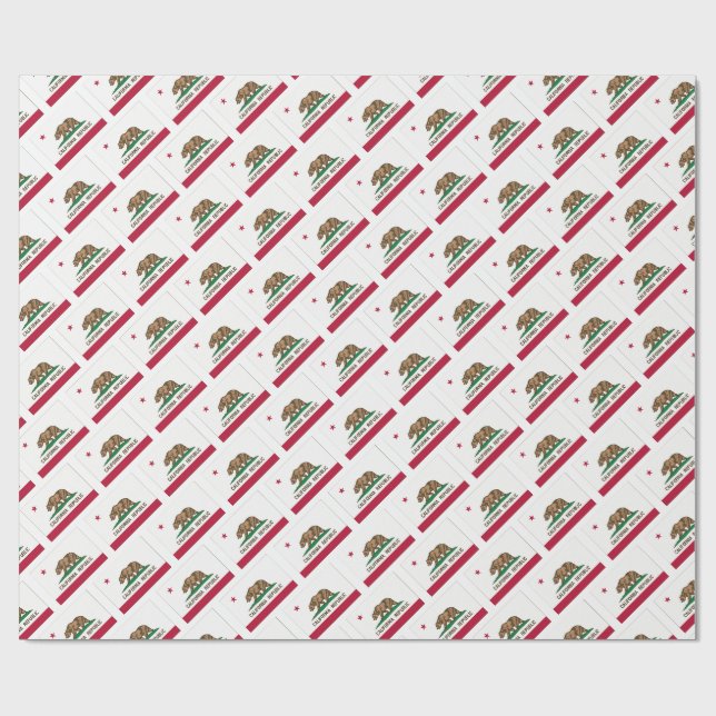 Papel De Presente bandeira do estado da Califórnia (Aberto)