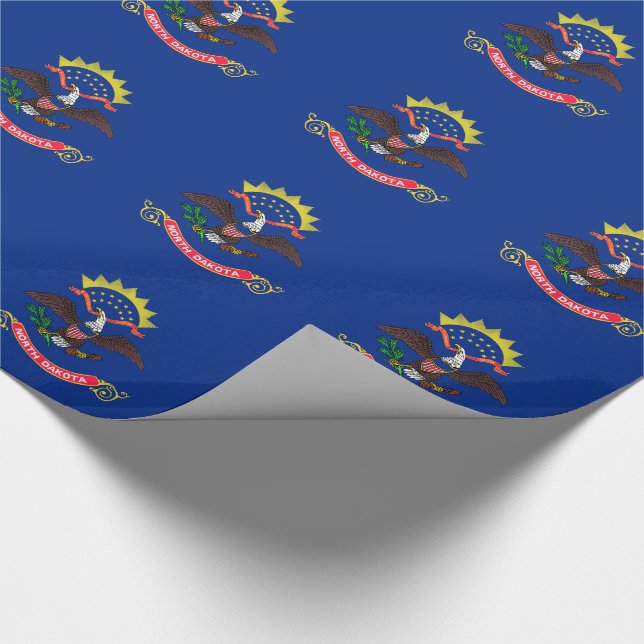 Papel De Presente Bandeira do Estado da Dakota do Norte (Ponta)