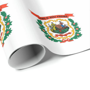 Papel De Presente Bandeira do Estado da Virgínia Ocidental