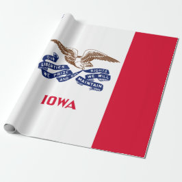 Papel De Presente Bandeira do Estado de Iowa