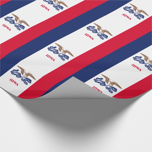 Papel De Presente Bandeira do Estado de Iowa (Ponta)