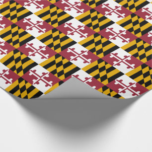 Papel De Presente Bandeira do estado de Maryland
