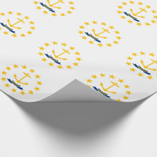 Papel De Presente Bandeira do Estado de Rhode Island