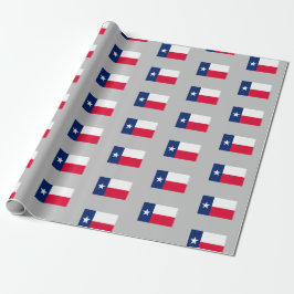 Papel De Presente Bandeira do Estado do Texas, papel de enrolamento
