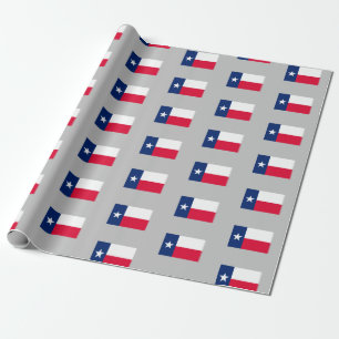Papel De Presente Bandeira do Estado do Texas, papel de enrolamento