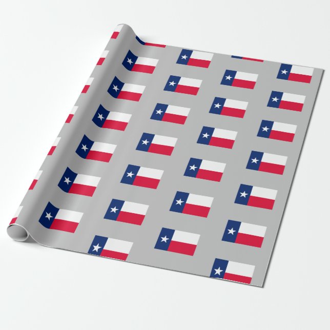 Papel De Presente Bandeira do Estado do Texas, papel de enrolamento (Desenrolado)