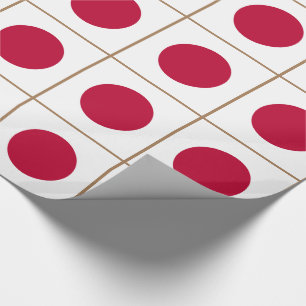 Papel De Presente Bandeira do Japão