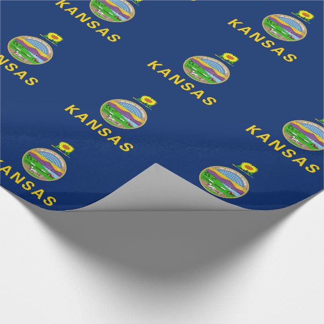 Papel De Presente Bandeira do Kansas (Ponta)