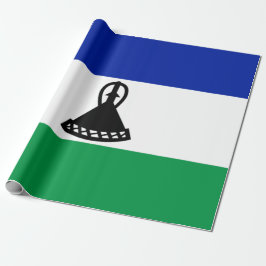 Papel De Presente Bandeira do Lesoto