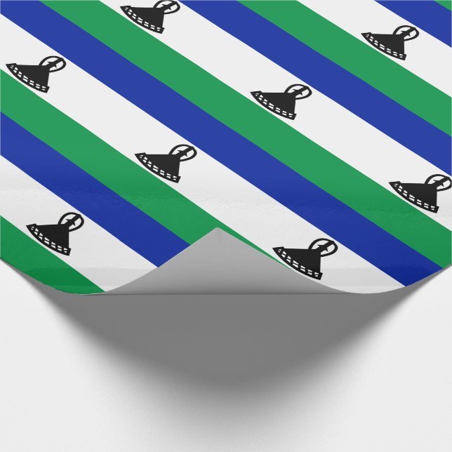 Papel De Presente Bandeira do Lesoto (Ponta)
