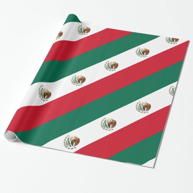Papel De Presente Bandeira do México (Desenrolado)