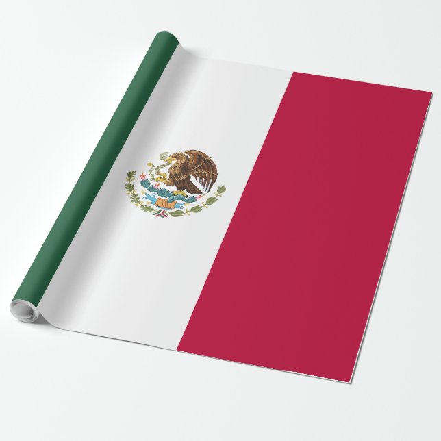 Papel De Presente Bandeira do México (Desenrolado)