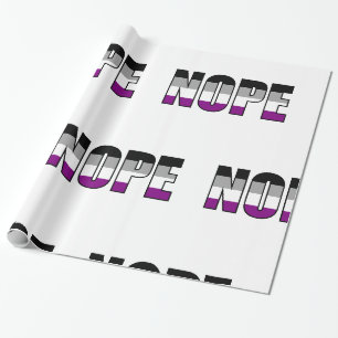 Papel De Presente Bandeira do Orgulho Assexual Nada Orgulho Assexual