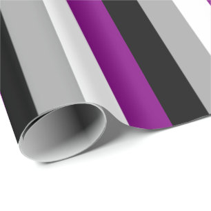 Papel De Presente Bandeira do Orgulho Assexual Vertical