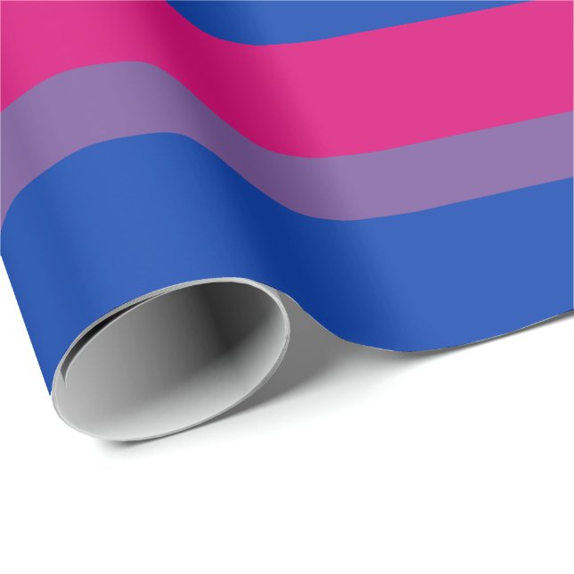 Papel De Presente Bandeira do Orgulho Bissexual (Ponta do rolo)