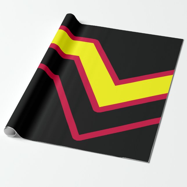 Papel De Presente Bandeira do Orgulho de Borracha / Látex (Desenrolado)