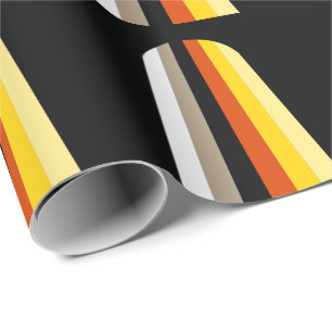 Papel De Presente Bandeira do Orgulho de Cabelo Longo
