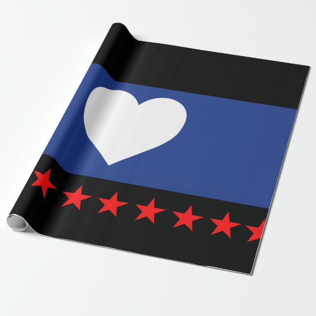 Papel De Presente Bandeira do Orgulho do Pé (Desenrolado)
