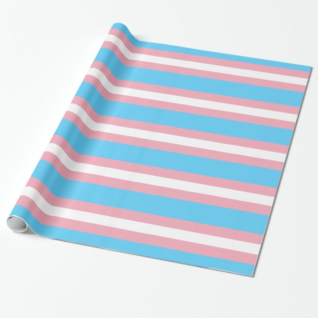Papel De Presente Bandeira do orgulho do Transgender - arco-íris do (Desenrolado)