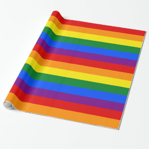 Papel De Presente Bandeira do Orgulho Gay Arco-Íris LGBT