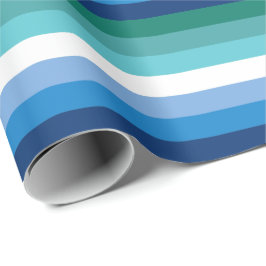 Papel De Presente Bandeira do Orgulho Gay Masculino (Azul)
