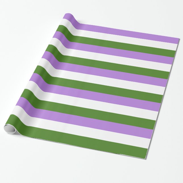 Papel De Presente Bandeira do Orgulho Genderqueer (Desenrolado)