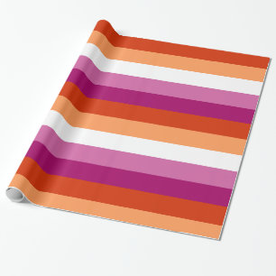 Papel De Presente Bandeira do Orgulho Lésbico LGBTQ