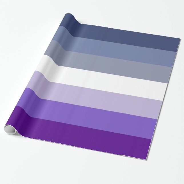 Papel De Presente Bandeira do Orgulho Lésbico Machão (Desenrolado)