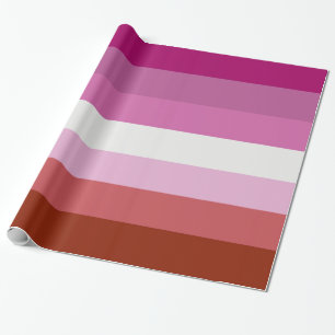 Papel De Presente Bandeira do Orgulho Lésbico (Origem)
