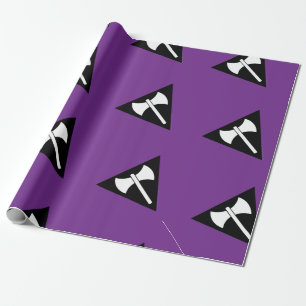 Papel De Presente bandeira do orgulho lésbico SlipperyJoe feminista 