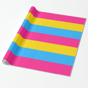 Papel De Presente Bandeira do Orgulho Pansexual