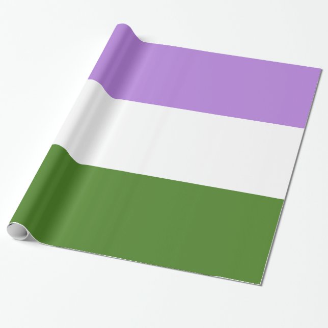 Papel De Presente Bandeira do Orgulho Queer (Desenrolado)