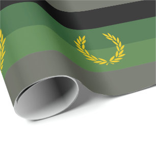 Papel De Presente Bandeira do Orgulho Uniforme Militar