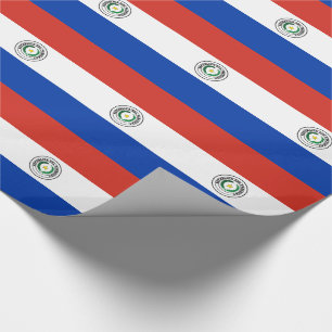 Papel De Presente Bandeira do Paraguai